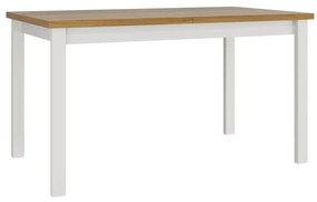 Rozkladací stôl Diesel 80 x 140/180 II, Morenie: dub grandson - L, Farby nožičiek: biela, Farby nožičiek stola: biela