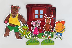 MARIONETINO – Boudo, budko s Koblížkom – bábky 5 ks + domček