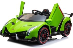 LEAN CARS Lamborghini Veneno batériové auto Zelená
