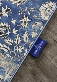 Villeroy & Boch, Behúň Villeroy & Boch 106119 Blue, Cream, 80x240, modrá, obývacia izba