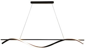 Toolight Toolight, LED závesná lampa 120cm, 27W, 3000K, LHJ019-CP, čierna, OSW-50004