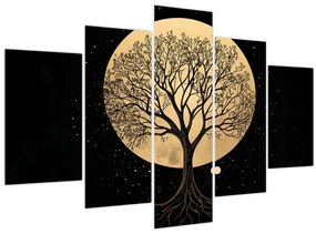 Obraz – Strom v zlatom splne I. (150x105 cm)