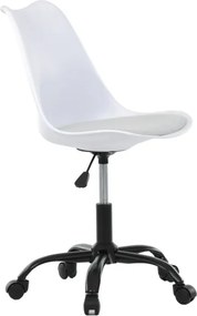 Kancelárska stolička biela KA-X7055 WT