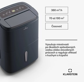 Klarstein DryFy Connect 50 Smart, Odvlhčovač, WiFi, Kompresia, 50l/d, 45-55m²