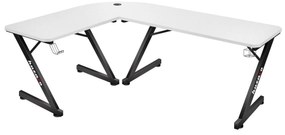 Rohový PC stolík Hyperion 7.0 (čierna + biela). Vlastná spoľahlivá doprava až k Vám domov. 1087521