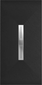 Mexen Toro, SMC obdĺžniková sprchová vanička 150 x 70 cm, čierna matná, 43707015