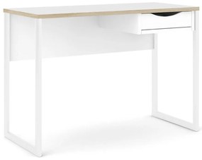 Biely pracovný stôl Tvilum Function Plus, 110 x 48 cm