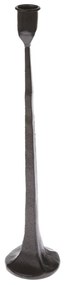 Liatinový svietnik čierny, 36 x 7,8 cm