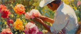Obraz - Záhradník (120x50 cm)