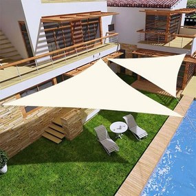 ModernHome Slnečná plachta vodeodolná strieška 5x5x5m ModernHome - béžová