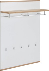 XXXLutz VEŠIAKOVÝ PANEL, biela, dub artisan, 85/119/28 cm Xora - Vešiakové steny - 002427002524