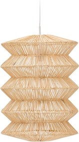Závesné svietidlo v prírodnej farbe s ratanovým tienidlom Dakit – Kave Home