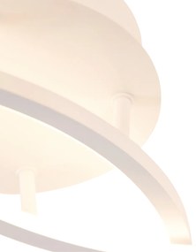 Stropné svietidlo biele 78 cm vrátane LED 3-stupňového stmievača - Rowin