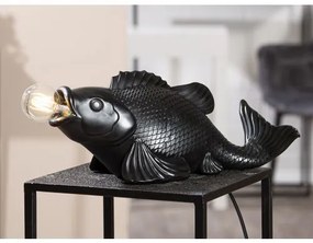Dizajn čierne svietidlo RYBA KAPOR KOI