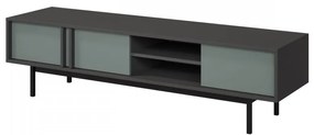 TV stolík / skrinka Wektus 3D WK09, Farby: antracit / aloe