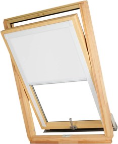 Dekodum Termoizolačná roleta na strešné okno typu VELUX FK04/F04/204 Farba látky: Black Silver, Farba profilu: Biela