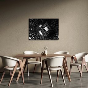 Obraz abstraktné kocky (70x50 cm)