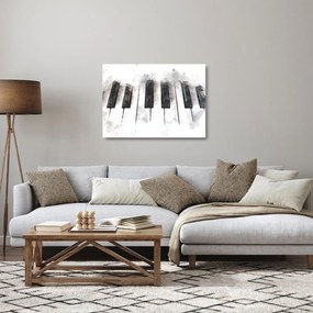 Sklenený obraz - Piano, aquarel (70x50 cm)