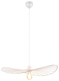 Biele závesné svietidlo ø 60 cm Chapeau – Trio