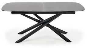Jedálenský stôl Cento rozkladací 180-240x77x95 cm (sivá, čierna)
