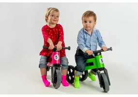 Teddies FUNNY WHEELS Rider Sport růžové 2v1 28/30cm