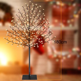 InternetovaZahrada Svietiaci strom čerešňa 180 cm - biela teplá