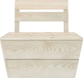 9-dielna záhradná súprava z paliet, impregnovaný smrek