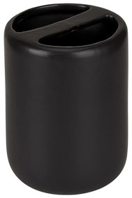 Matne čierny keramický téglik na zubné kefky Olinda – Allstar