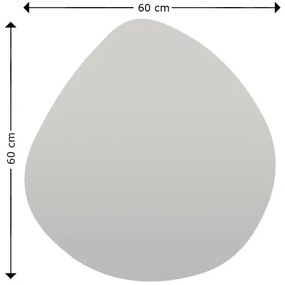 Nástenné zrkadlo BESSO 60x60 cm čierna