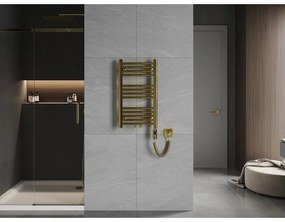 Mexen Ares, elektrické vykurovacie teleso 700 x 400 mm, 300 W, zlatá lesklá, W102-0700-400-2300-50