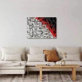 Sklenený obraz - 3D hexagóny (70x50 cm)