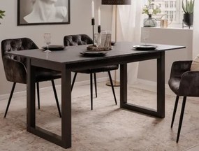 Rozkladací jedálenský stôl Austin 160x90 cm, šedá bridlica%