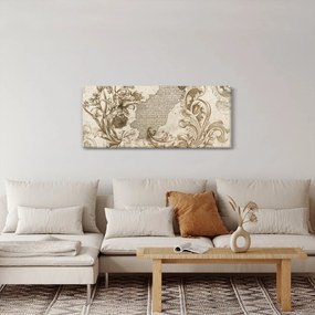 Obraz - Múr s kvetmi (120x50 cm)
