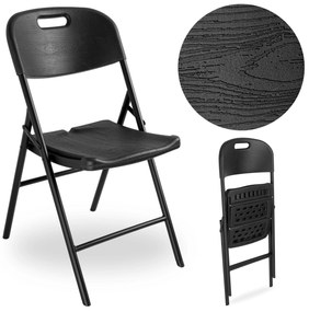 Skládací cateringová židle WOODLAN černá