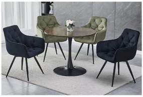 Okrúhly jedálenský stôl AMADEO II 90x90 cm, dekor orech