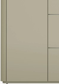 Komoda Elivo 150 cm so zásuvkami - eukalyptus / dub baltic dune