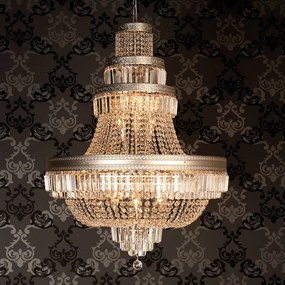 Krištáľ luster do obývačky GOLD Ø80