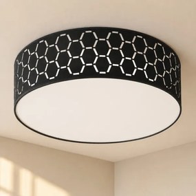 Stropné svietidlo ULLE 2xE27/15W/230V pr. 45 cm čierne
