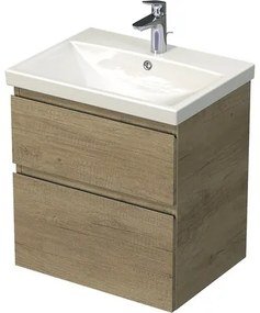 Kúpeľňová skrinka s umývadlom Intedoor Landau dub 60 cm