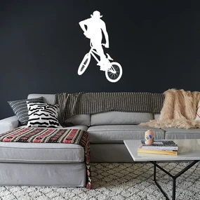 Sablio Samolepka na stenu: BMX freestyle 3 - 37x60 cm