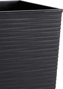 Květináč FLORE RIFLO 24,7x25,6 cm černý
