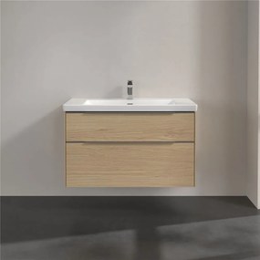 VILLEROY &amp; BOCH Subway 3.0 závesná skrinka pod umývadlo, 2 zásuvky, 973 x 478 x 429 mm, Nordic Oak, C57000VJ