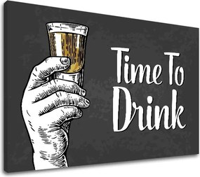Obraz na stenu s textom Time to drink