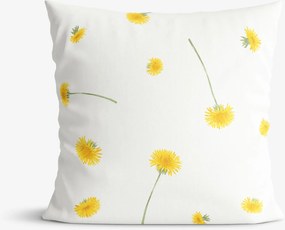 Goldea bavlnená obliečka na vankúš - púpavy 50 x 50 cm