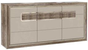 Komoda 3D Tiziano starožitný dub/bez