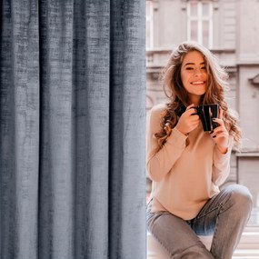 ZATEMŇOVACÍ ZÁVES NA PÁSKE DARIA 140X270 CM SIVÁ