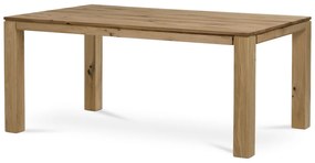 Autronic - Stůl jídelní 180x90 cm, masiv dub, povrchová úprava olejem, nohy 8x8 cm - DS-F180 DUB AKCE