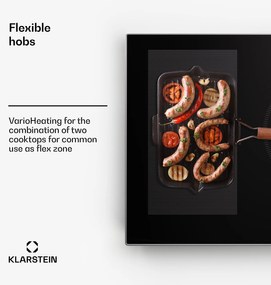 Klarstein Delicatessa 90 Hybrid Prime vstavaná indukčná varná doska 5 zón 7200 W sebestačná