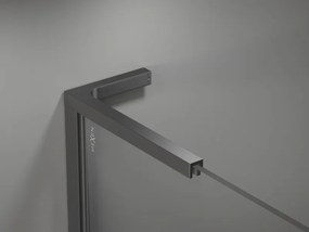 Mexen, Mexen Kioto-X L sprchová stena 70 x 200 cm, priehľadná 10 mm, pištoľový kov - 800-070-107-95-00-X
