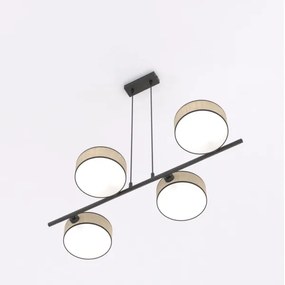 Závesný luster na lanku DRUMZ 4xE14/10W/230V, béžový